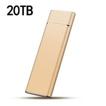 이동식 휴대용 USB C타입 솔리드 스테이트 드라이브 외장 플래시 미니 슬림 메모리 장치 고속 전송 500G, 13 20TB Gold, 한개옵션1