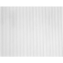 예림 백색 래핑반달 템바보드 9x1200X2400mm (백색필름 래핑)벽면곡면 인테리어 mdf