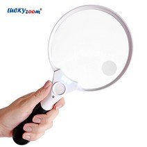 루페 루뻬3LED 독서 돋보기 2X 4X 조명 137mm 대형 휴대용 보석 루페 노인 루파, 01 2X 4X 25X