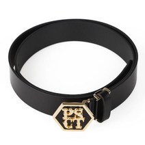 MEN 헥사 벨트 골드/블랙