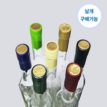 유리병 수축필림 (루땡)-1개, 골드색, 1개