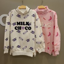 오후 부평점 폴라 스타일로 더욱 따뜻하게@@소재 넘 부드럽고 신축성 짱@@블링 블링 넘 예쁜 기모 맨투맨
