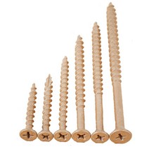 YUJINCO 목재용(델타) 나사 피스 방부목 소량 25mm 32mm 38mm 50mm 65mm 75mm 90mm, 목재용(델타)피스 17포인트 브라운, 50mm(45개)