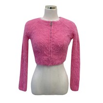 라라콩 뽀송 앙고라 크롭 집업 가디건