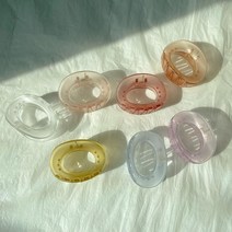 헤어 패션 불투명 둥근 헤어 집게핀 169033EA
