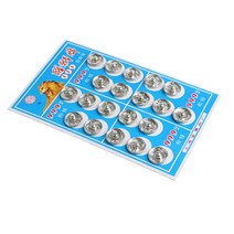 50set 금속 스냅 패스너 버튼 프레스 스터드 스냅 옷 재봉 공예에 바느질, 14mm, 설명, 실버