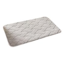 욕실 깔개 40x60cm 편안한 흡수성 샤워 깔개 TRP 등받이 미끄럼 방지 추가 부드러운 화장실 카펫 현관 매트 수영장, 폴리프로필렌 섬유, 회색