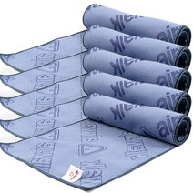 스타리프 극세사 스포츠타올 5개, 블루