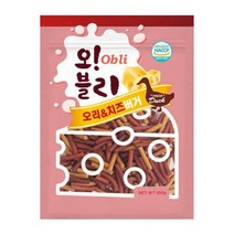 오블리 오리 치즈버거 100g 80p 1박스 강아지간식, 8kg, 8개