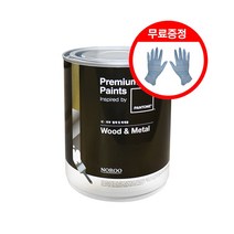 노루페인트 팬톤 우드앤메탈 페인트 반광 1L, 18-0601 Charcoal Gray, 1개