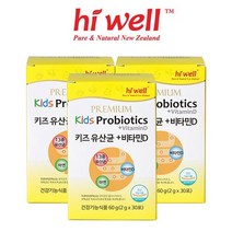 하이웰 프리미엄 키즈 유산균 비타민D 아연 30포 3통 어린이 영양제 247040