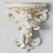 홈 장식 거실 corbel art 석고 꽃 냄비 큐피드 벽 매달려 천사 모양 공예 입체 정원 선반 로코코, 1