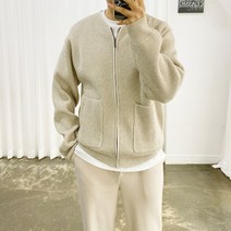 아도르클래식 집업 가디건 5컬러 캐시미어 하찌 세미 오버핏 긴팔 니트