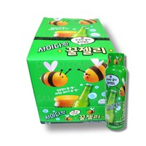 도봉물산특가_[국내산] 꿀젤리 사이다맛젤리 짜먹는젤리 1BOX(12개입), 사이다1BOX, 본상품선택