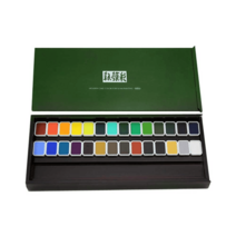 일본 신안채 동양화 안료 수채화 물감 14색 28색세트 수묵담채화, 12색