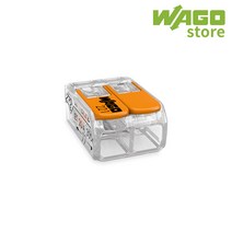 전선커넥터 단선연선 2폴 와이어커넥터 wago221-412 (낱개)