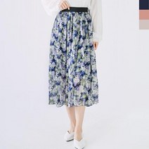 여자 여성 꽃무늬 밴딩 스커트 추천