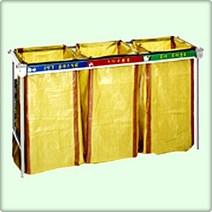 [오너클랜] 스피트 스텐 분리수거대 200L 3구 1800 520 1050mm, 상세 설명 참조