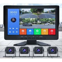 화물차용 블랙박스 트럭 녹화 지게차 카라반 후방, (2채널)7인치 버전+음성제어+MP5+64G