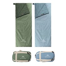 [마운틴하이커] 경량 캠핑 침낭 여름 겨울 사계절 차박 백패킹 이불, 그린 R_SZKDZ1, 1개