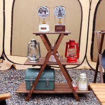 아베나키 코모도 3단우드쉘프 AN-HG03 - 감성캠핑 우드쉘프