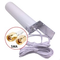 [해외] 와이파이 안테나 CRC9 4G LTE 실외 안테나 SMA 옴니 antenne 3G TS9 5 미터 듀얼 커넥터 케이블 화웨이 ZTE 라우터 모뎀, 5M SMA connector