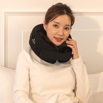 제스파 디앤 여행용 목베개 기내용 메모리폼 목쿠션 휴대용 ZP5390 (나이트블랙)