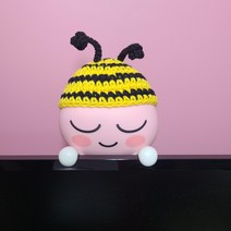 동물모자 라이언 어피치 카카오 프렌즈 모니터 걸이 방향제 모자 (방향제미포함), 꿀벌