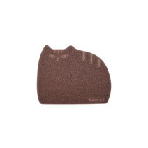 PET 아이캣 뚱냥이 모래매트(40x50cm) 브라운, PET 아이캣 뚱냥이 모래매트(40x