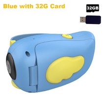 폴라로이드카메라 8MP 비디오 카메라 풀 HD 1080P 디지털 사진 레코더 DV 장난감 2.0 quotTFT 스크린 크리, 05 Blue with 32G Card
