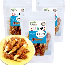 멍도락 국내산 강아지수제간식 영양만점 고급원재료 안심제조, 황태치킨츄, 70g, 3개