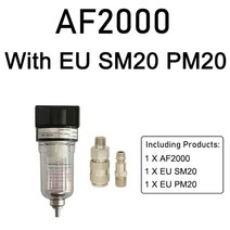 솔레노이드밸브 솔밸브 압축기 범용 공기 물 오일 필터 용 af2000 수분 분리기 자동 14 캐치 압축 공기 필터, EU 피팅 포함