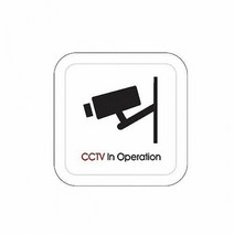 아이도매/아트사인)CCTV녹화중(몰딩) 60X60X3T-9714