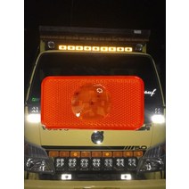 차폭등 후진등led 화물차 차량경광등 방향지시등1pc 24v 노란색 앰버 Led 반사판 측면 마커 램프 빛 와이어, 02 only lights