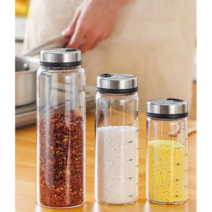 킨 내열유리 펌프 유리 양념병 오일병 2size 택1종, 300ml