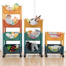 더준 장난감 정리함 트롤리 레고 블럭 수납함, 1번.플라스틱트롤리 기본형(4단)