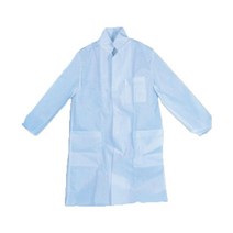 비전랩사이언스 일회용 실험복 실험가운 의사가운 Disposable Lab Coat 실험복, white