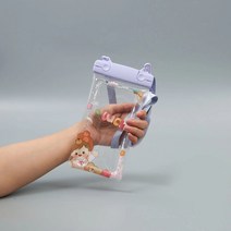 ZZJJC 핸드폰 방수케이스 수영공용 방수케이스 방진 밀폐 잠수케이스, 투버튼핸드걸-크로스 가능, 싱글룩 [하나씩 보내기]