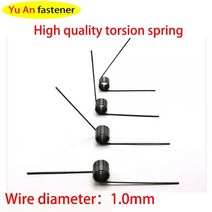V-스프링 1.0 와이어 직경 토션 소형 토션 스프링 헤어핀 스프링 180/120/90/60 도 토션 토션 스프링 10 개, 1.0mm, 9.0mm, 3 laps 120 degrees
