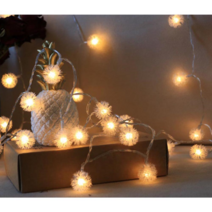 100구 눈송이 와이어 전구 10M 인테리어 LED장식 전구, 1