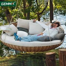 선 배드 수영장 카바나 라탄 썬 베드 원형 해먹 펜션, 1.6m 교수형 해먹