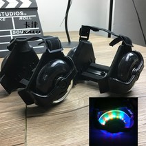 신발 PU 나일론 핫 휠 2륜 휴대용 성인 어린이 휠리스 롤러 스케이트 업그레이드 버전, 업그레이드 플레시