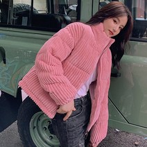 [디아리스] 여성 겨울 숏패딩 푸근푸근 골덴 점퍼 931P