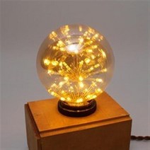 더쎈 동성 LED 에디슨 불꽃전구 M-95 2.5W 2200K, 전구색, 4개