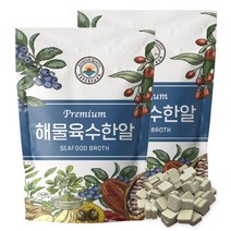 해나식품 해물 육수한알 고체육수, 400g, 2개