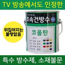 초속건 코올탄 4L 골탕 콜타르 콜탈 핏치 피치 하체 철구조물 선박 우레탄 중도 하도 상도 콜타르페인트 에폭시 우레탄 대체 옥상 방수, 초속건 코올탄 4L 흑색, 1개