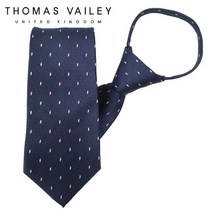 [THOMAS VAILEY] 토마스베일리 자동/지퍼넥타이-티버드 네이비 7