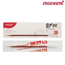 말랑컴퍼니_모나미 153 볼펜심 영심 12개입 빨강 리필 심 교체용심 스톱 필기구심 적색심 사무용 부드러운 용품기타 학원_Mallan+말랑, _단일지정상품, ＃단일V상품