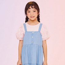 로엠걸즈 레이스 퍼프 소매 반팔티 RGRA2247C/이천NC