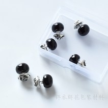 꽃 다발 포장지 도매 부케 종이 천 패브릭 직물 트위드 특이한 재료 가게 매장, .개, 블랙 진주 6개